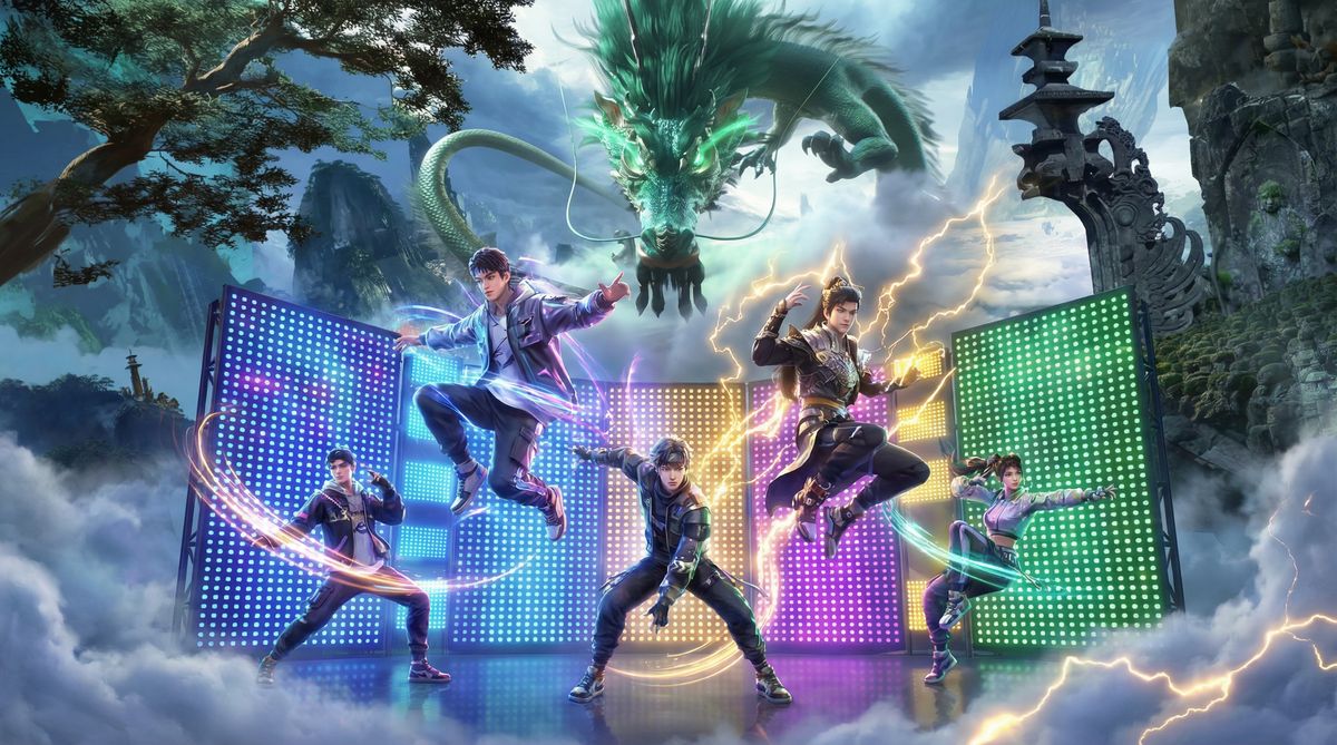 高清3D动漫创意舞蹈视频演示